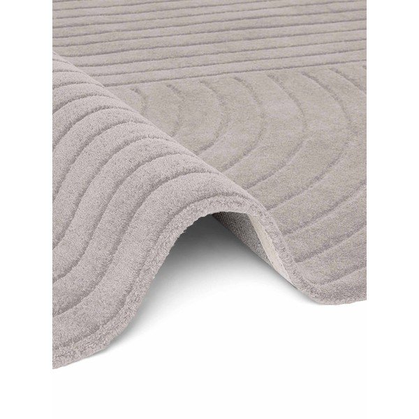 Helehall käsitsi kootud villane ümmargune vaip ø 150 cm Arcura - Vikosa-image-4