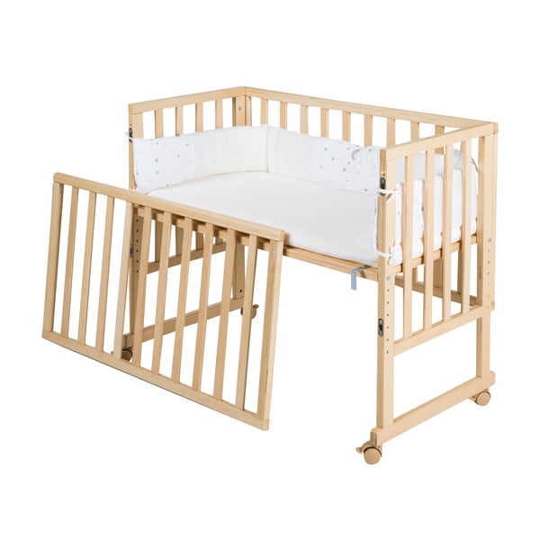 Puiduvärvi ratastel narivoodi 90x45 cm Star Magic – Roba-image-4