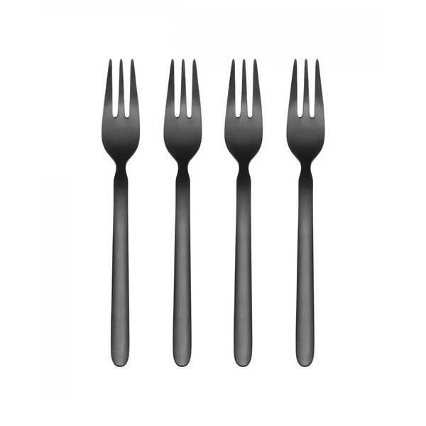 Mustad roostevabast terasest söögiriistad 4 tk 4 inimesele Stella - Blomus