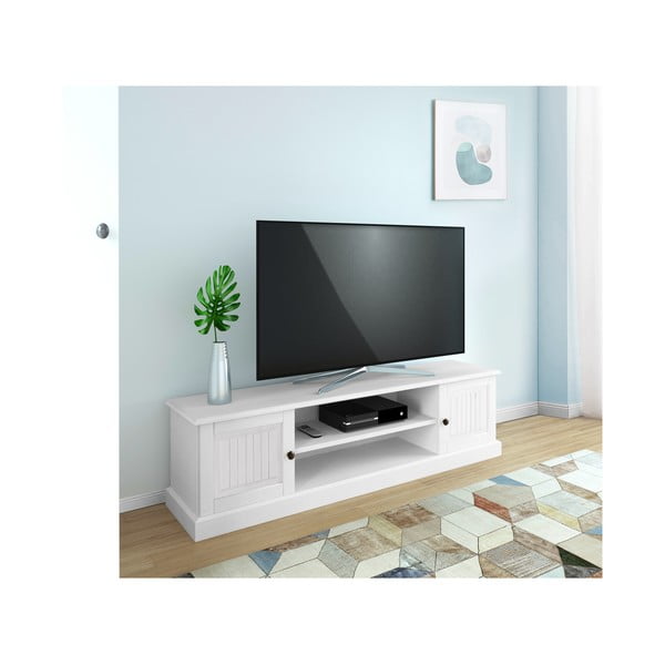 Valge männipuidust telerilaud 45x40 cm Mille - Støraa-image-1