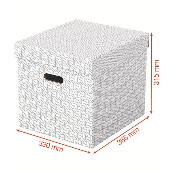 3 valge hoiukarbi komplekt, 32 x 36,5 cm - Esselte Home-image-2