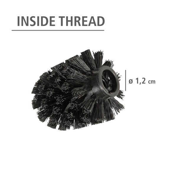 Mustad plastikust WC-harjade vahetuspead, 10 tk komplektis Ø8cm - Wenko-image-2