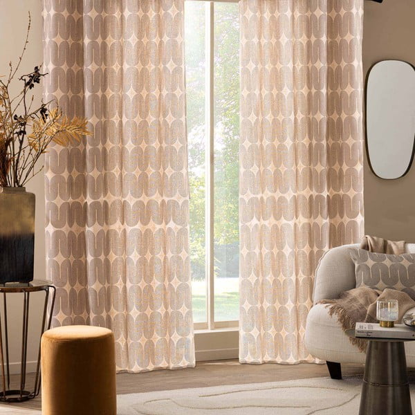 Must-beež kardin 140x240 cm Ondine - douceur d'intérieur-image-3