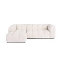 Kreem sametist nurgadiivan (vasak nurk) Cube - Bonami Selection