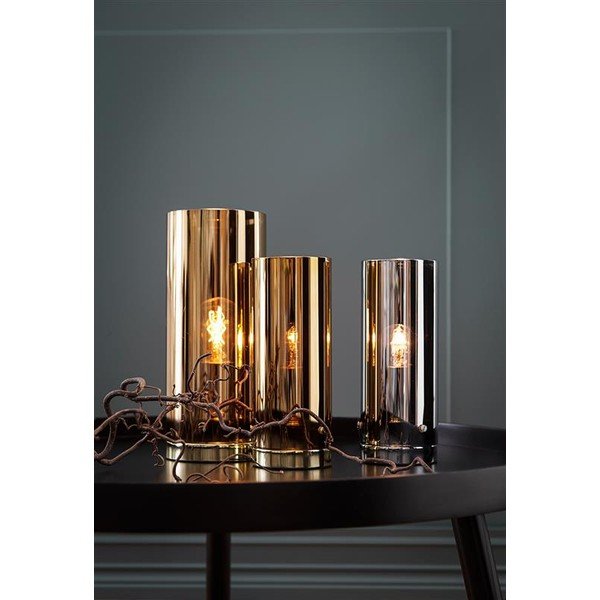 Stolní lampa v mosazné barvě Markslöjd Storm, ⌀ 12 cm-image-1