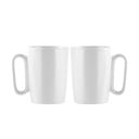 Valged kivikeraamikast tassid 2tk komplektis 250 ml Fuori - Vialli Design