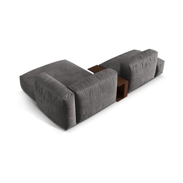 Hall bukleekangast modulaarne nurgadiivan (parem nurk) Martina - Micadoni Home-image-3