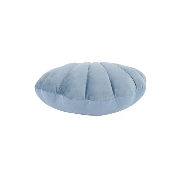 Sinine sametist dekoratiivpadi , 28 x 30 cm Shell - Westwing Collection-image-2