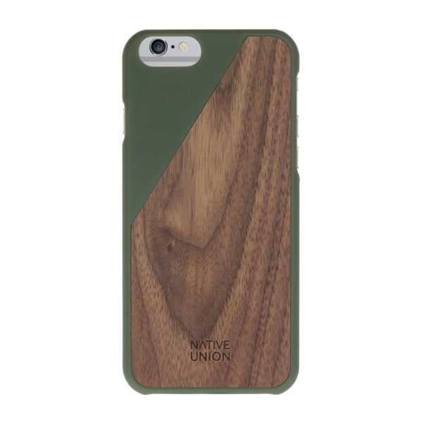 Ochranný kryt na telefon Wooden Olive pro iPhone 6