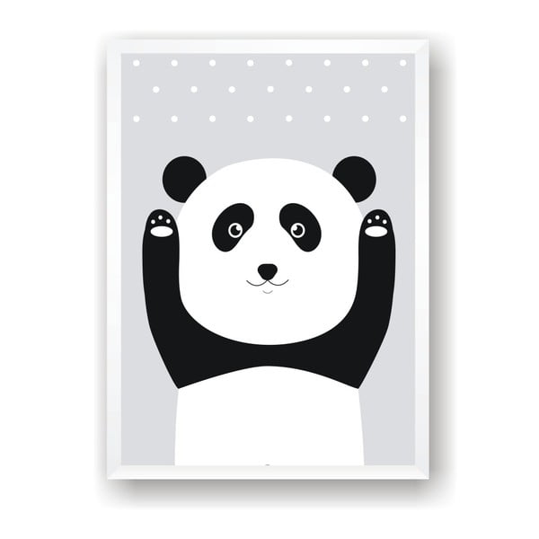 Plakát Nord & Co  Snow Panda, 50 x 70 cm