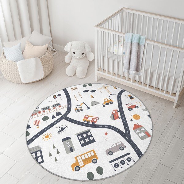 Pestav laste mänguvaip ø100 cm World Around Me - Mila Home-image-3