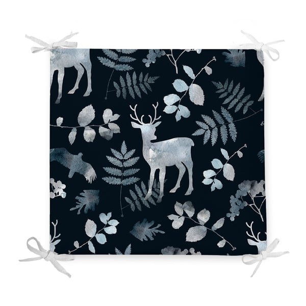 Jõulupadi puuvillase seguga Deer in Forest, 42 x 42 cm - Minimalist Cushion Covers