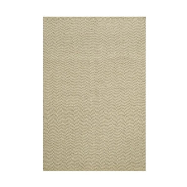 Ručně tkaný koberec Kilim Chevron White/Beige, 155x215 cm