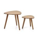 Akaatsiapuidust abilauad 2tk komplektis 60x61 cm Duvani - Kave Home