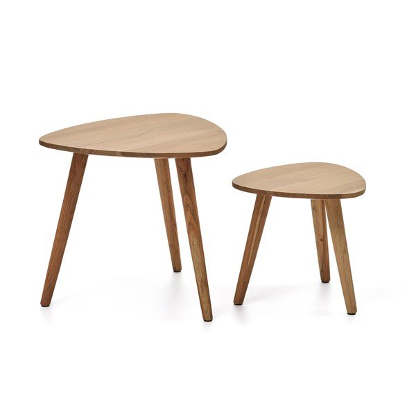 Akaatsiapuidust abilauad 2tk komplektis 60x61 cm Duvani - Kave Home