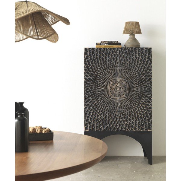 Mustast mangopuust kapi 80x140 cm Mango - Geese-image-1