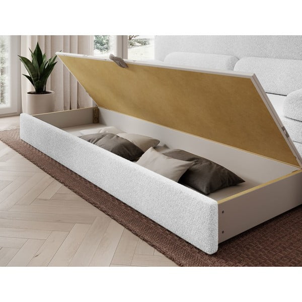 Valge bouclé-diivan, muudetav/koos panipaigaga, 236 cm Elioss – ELTAP-image-4