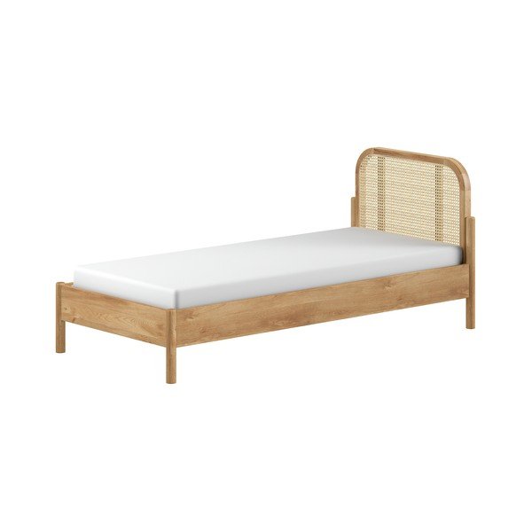 Tammepuidust üheinimesevoodi koos voodipõhjaga 90x200 cm Olive Rotan - Vipack