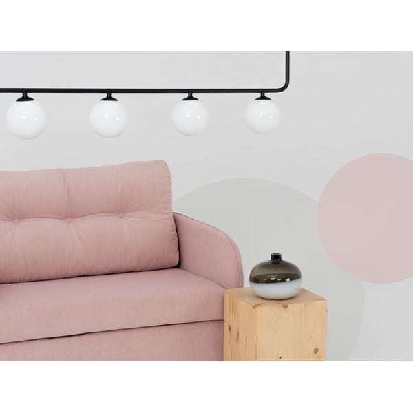 Must rippvalgusti klaasist lambivarjundiga 142x142 cm Catkin - CustomForm-image-2