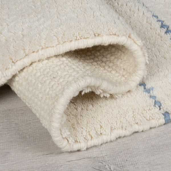 Kreem käsitsi kootud villane vaip 200x290 cm Dottie Geometric - Flair Rugs-image-2