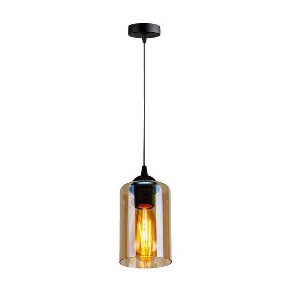 Must rippvalgusti klaasist lambivarjundiga ø 10 cm Bistro - Candellux Lighting-image-2