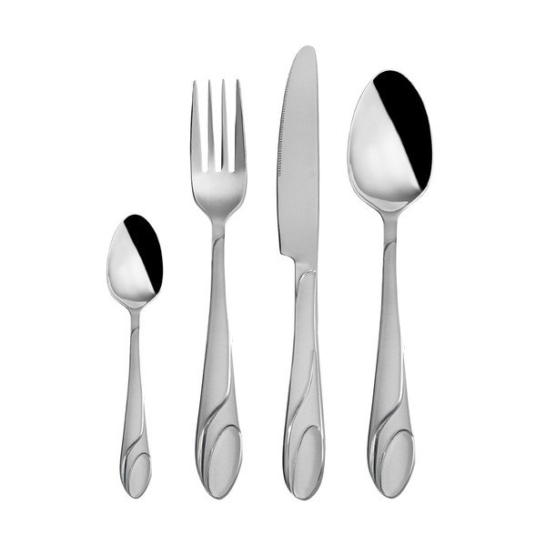 Sada 24 nerezových příborů Orion Amber