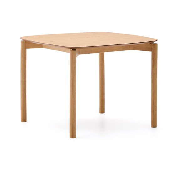 Saarepuidu spoonist söögilaud 100x100 cm Indara - Kave Home