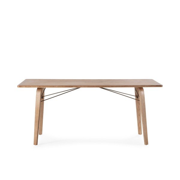 Söögilaud tammepuust pealispinnaga 90x180 cm Lujan - MOME-image-3