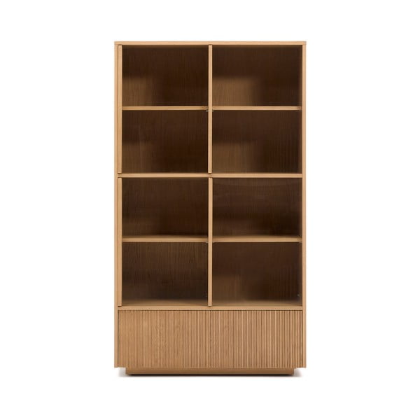 Tammespoonist lükandustega vitriinkapp 100x174x40 cm Helvine - Kave Home