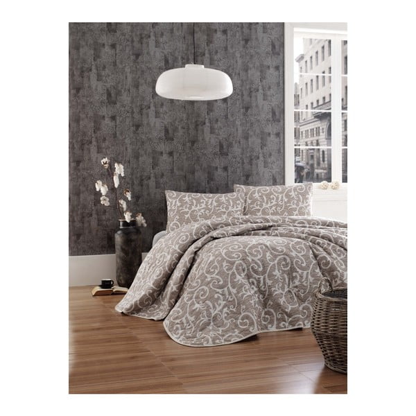 Beeži värvi voodiplaadi ja padjapüüri komplekt Eponj Home, 160 x 220 cm Merle - Mijolnir