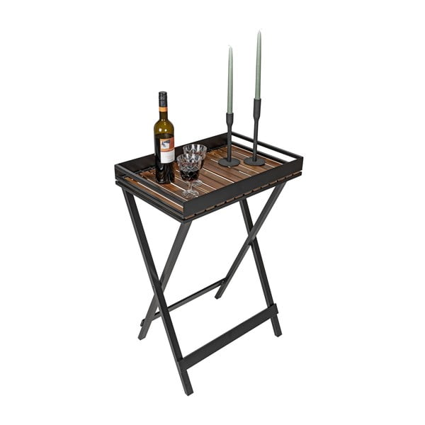 Kokkupandav laud akaatsiaplaadiga 42x60 cm Taba - Wenko-image-2