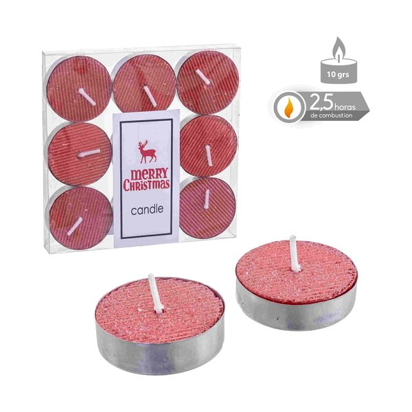 Teeküünlad 9 tk komplektis, põlemisaeg 2,5 h - Casa Selección-image-1