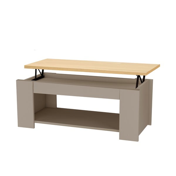 Tammedekooriga diivanilaud naturaalne hall 105x47 cm Emerald - Støraa-image-2