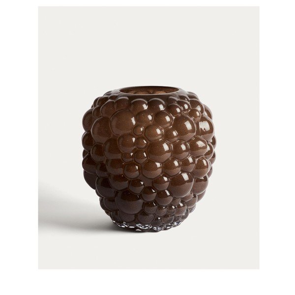 Pruun klaasist vaas (kõrgus 30 cm) Mure - Kave Home
