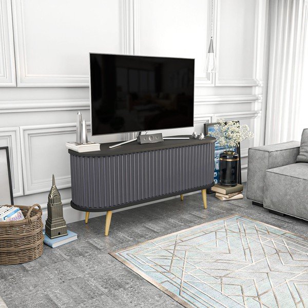 Must-antratsiitne telerilaud 140x64 cm Stor - Kalune Design-image-1
