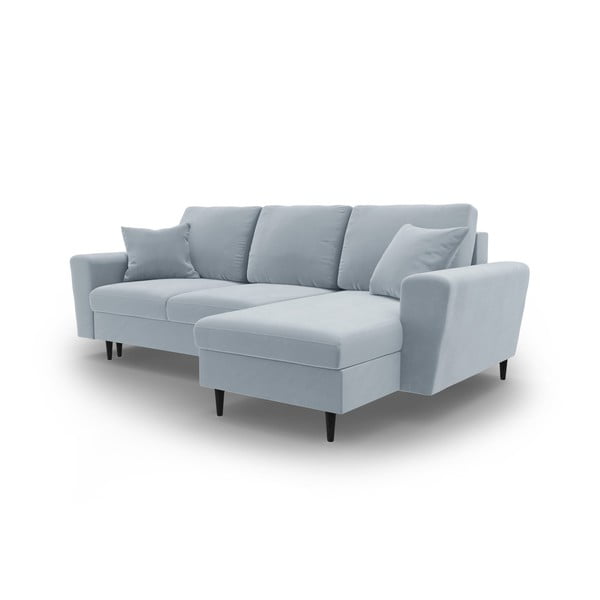 Helesinine sametist panipaigaga nurgadiivanvoodi Kyoto - Cosmopolitan Design-image-4