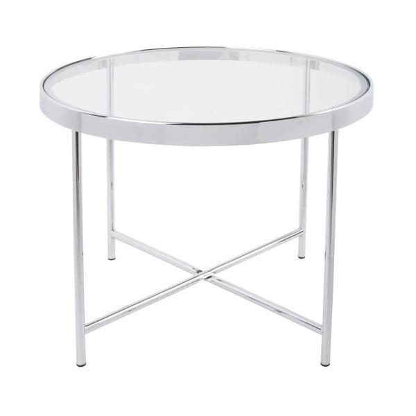 Bílý konferenční stolek Leitmotiv Smooth, ⌀ 60 cm