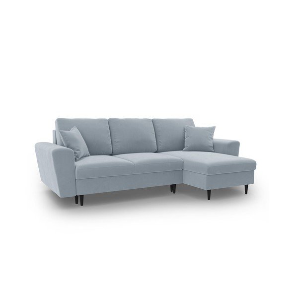 Helesinine sametist panipaigaga nurgadiivanvoodi Kyoto - Cosmopolitan Design-image-1