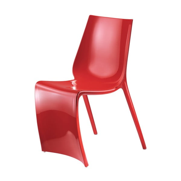 Červená židle Pedrali Smart