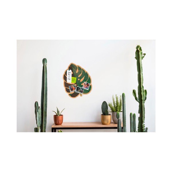 Korkist dekoratiivne teadetetahvel Monstera Monstera Leave - Really Nice Things-image-2
