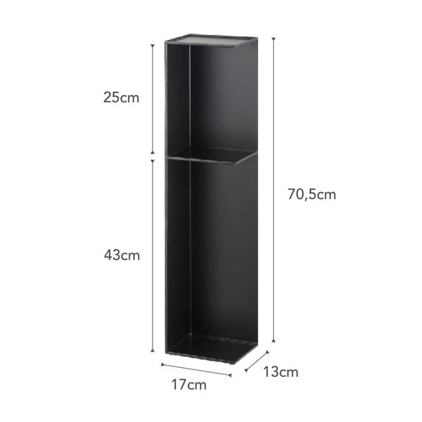 Metallist tualettpaberi hoidja Tower - YAMAZAKI-image-4