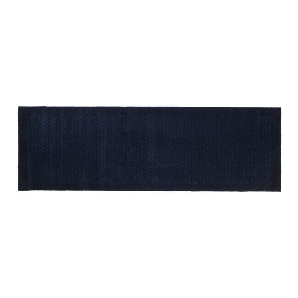 Tmavě modrá rohožka tica copenhagen Dot, 67 x 200 cm