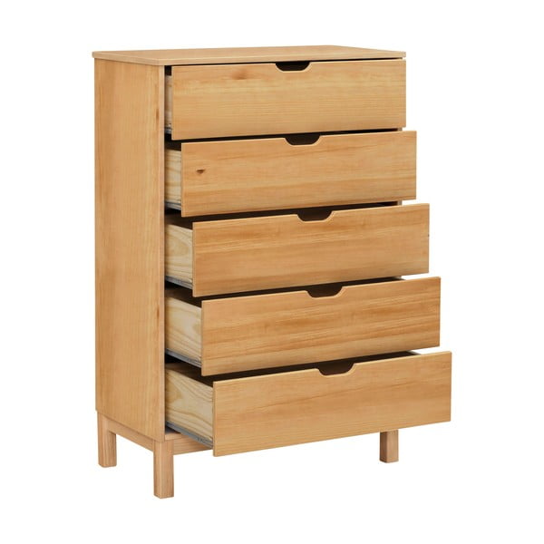 Kõrge männipuidust kapp 113x39 cm Post - Støraa-image-1