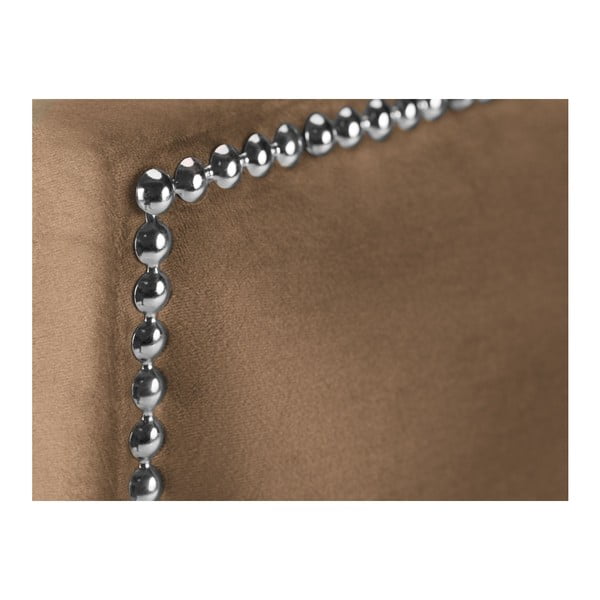 Tmavě béžové čelo postele Mazzini Sofas Cloves, 200 x 120 cm-image-3