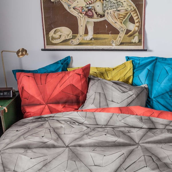 Žluto-hnědé povlečení Snurk Monogami Yellow, 200 x 200 cm-image-3