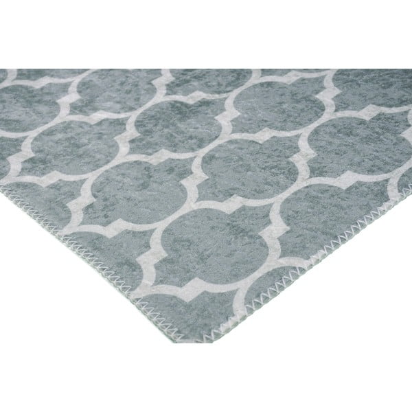 Helehall ja kreemikas pestav vaibajooksja 200x80 cm - Vitaus-image-2