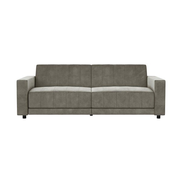 Taupe sametist lamav/kokkupandav diivan 225 cm Allie II - Støraa