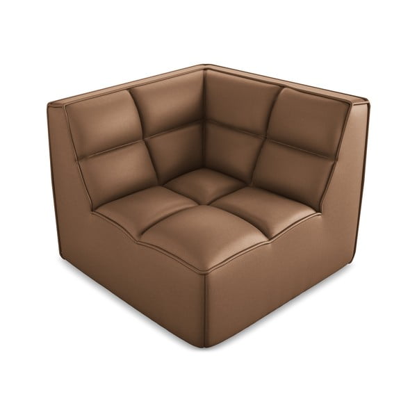 Pruun kunstnahast diivanimoodul Kalai - Makamii-image-1