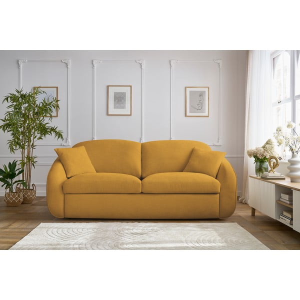 Kollane diivanvoodi 235 cm Cezanne - Bobochic Paris-image-1