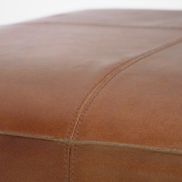 Konjaki pruunist nahast ottomani Cesia - Kave Home-image-2